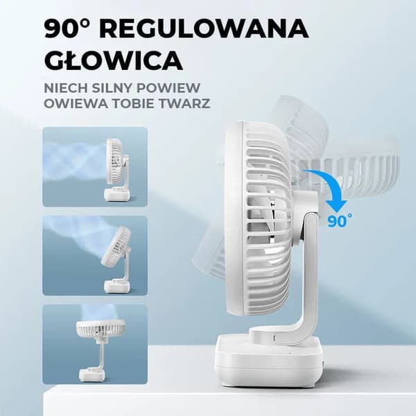 Ocoopa D606 Hvidt USB Genopladeligt Batteri