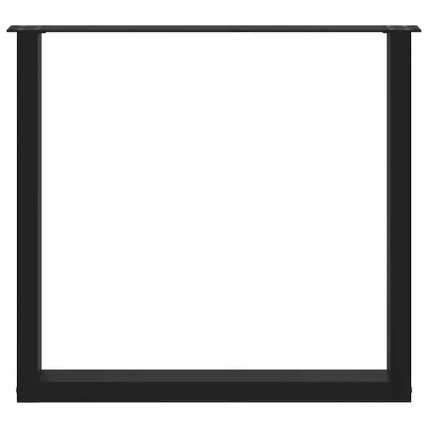 vidaXL sofabordsben, 2 stk., sort, 80x(72-73) cm, stål