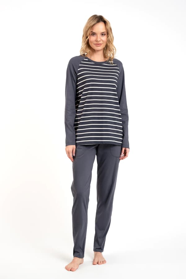 Oda dampyjamas långärmad, långbyxor M