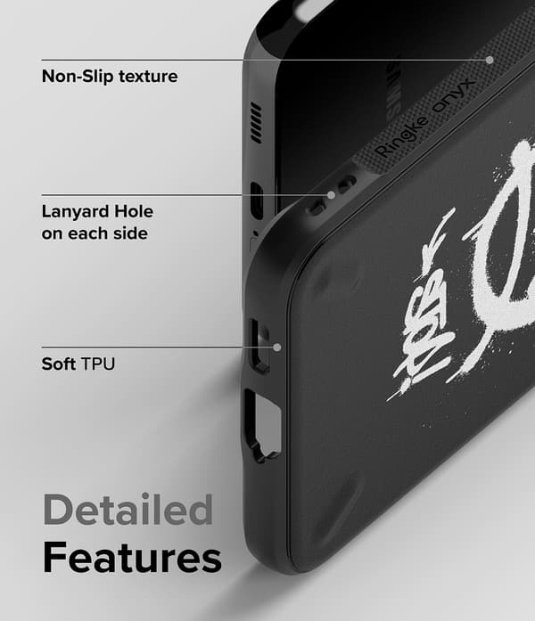 Holdbart Galaxy S22+ Onyx Design X-cover i sort