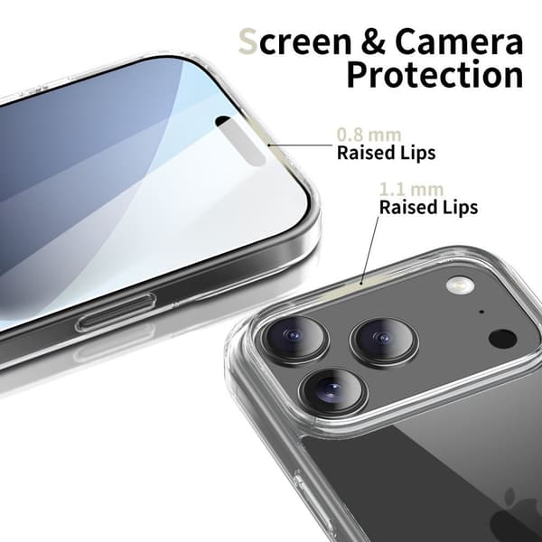 iPhone 17 Pro Max FlexAir -hybridikuori - läpinäkyvä
