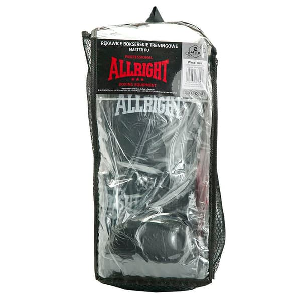 ALLRIGHT MASTER BOXNINGSHANDSKAR 10oz PU svart/röd 1092E