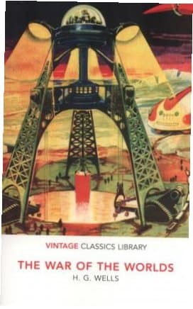 Världarnas krig. Bibliotek med vintageklassiker.
