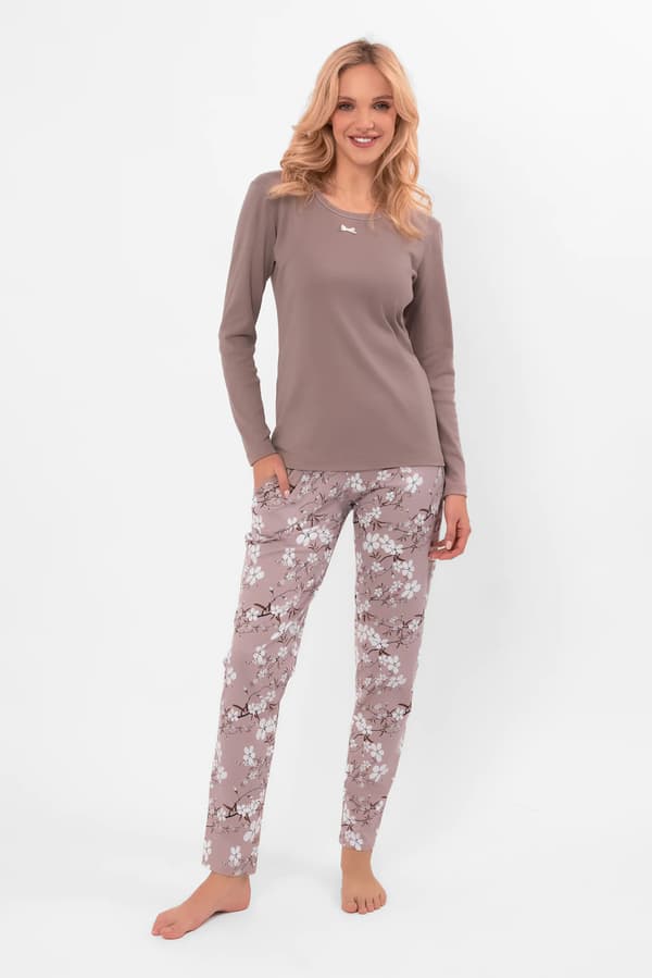 Dampyjamas med lång ärm, långbyxor Kimuri M