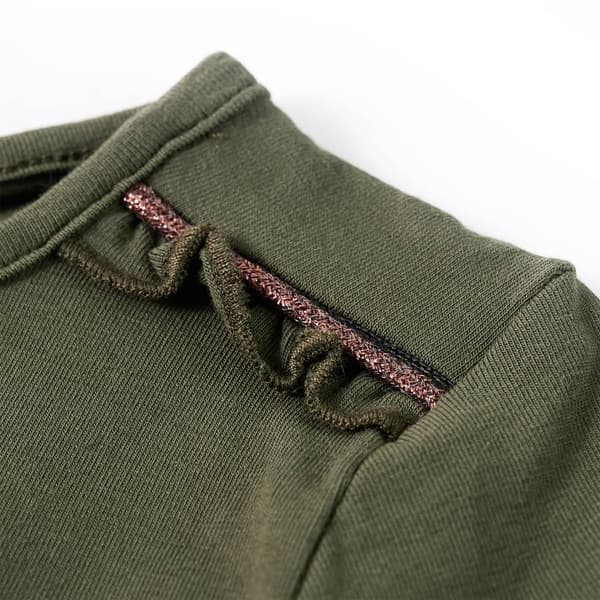 Barn långärmad t-shirt, khaki, 140