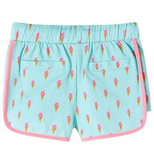 Børneshorts med snøre, lys mintgrøn, 104