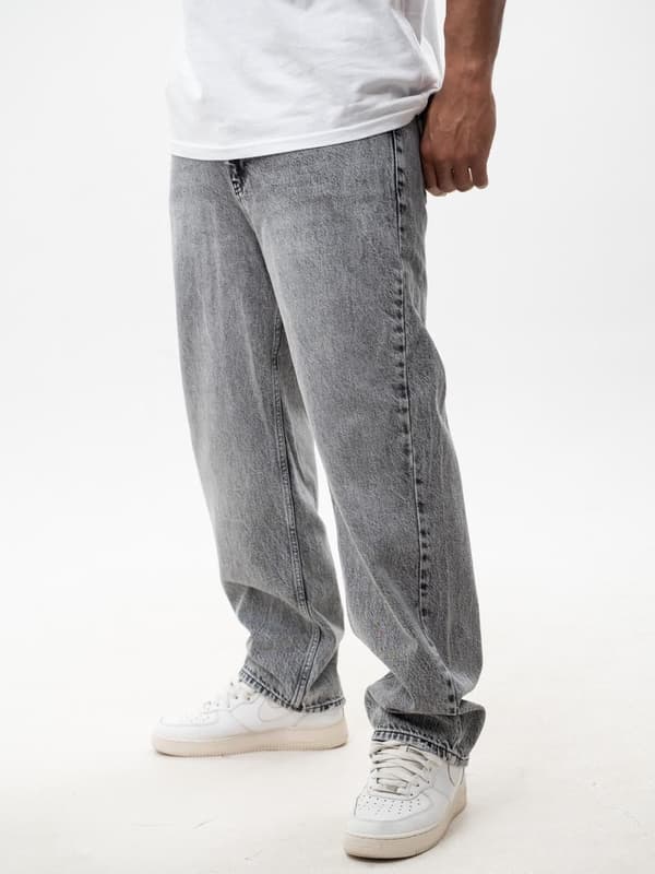 Lucky Dice Small Dice XL Grå Baggy Jeans til Herrer