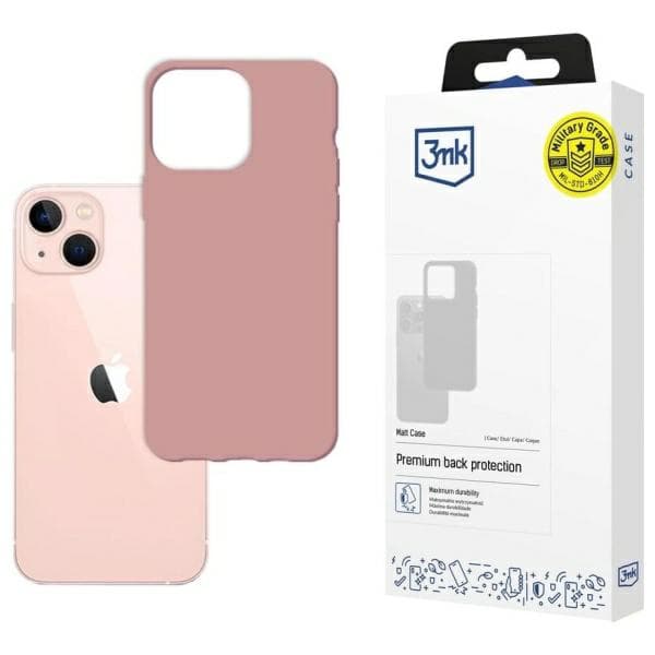 3MK Matt cover til iPhone 14, litchi/litchi