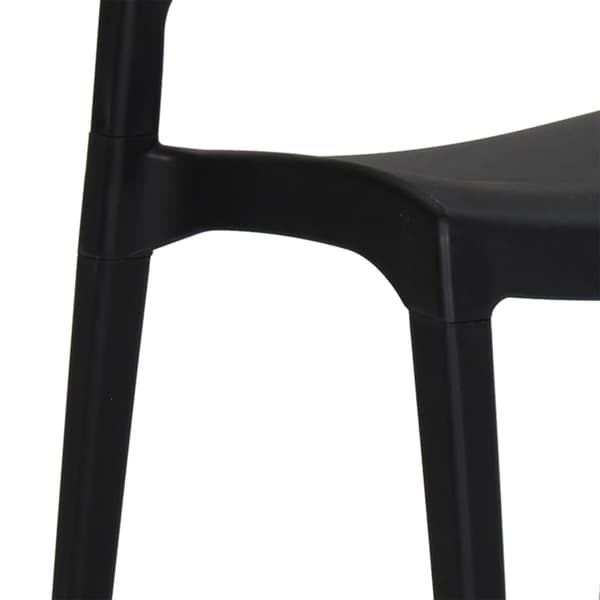 vidaXL Trädgårdsstolar, set om 2, antracit, polypropen