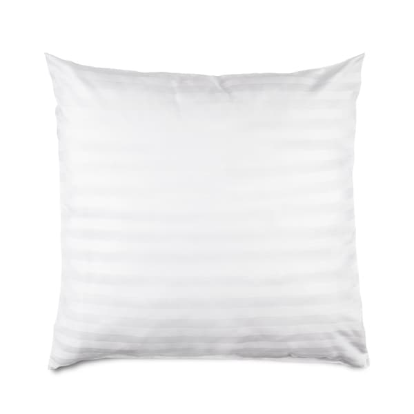 Örngott 40x40 bomull med bambufiber, randigt, vitt