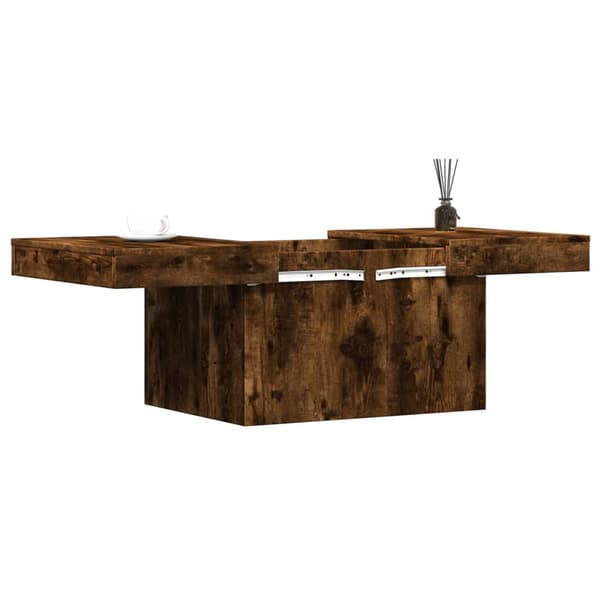 vidaXL sofabord røget eg 80x55x40 cm
