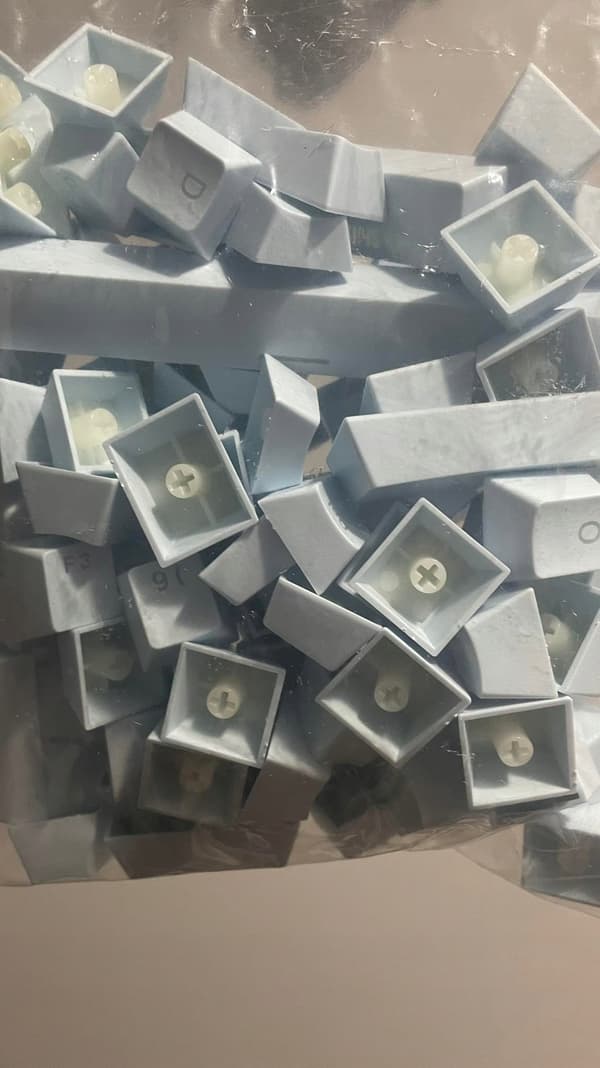 KEYCAPS Standard lyseblå taster til mekanisk tastaturprofil