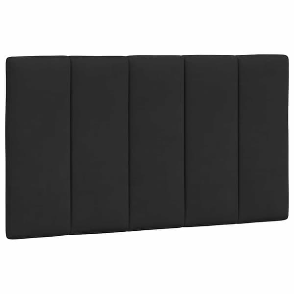 vidaXL Sängynpäädyn tyyny, musta, 80 cm, sametti