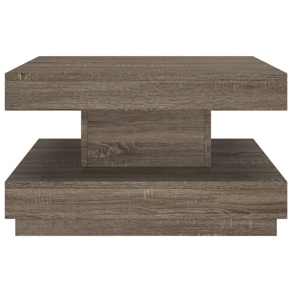 vidaXL Soffbord, grått, 60x60x35 cm, MDF