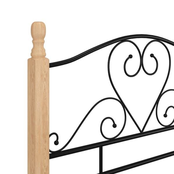 vidaXL sengestel sort metal 90 x 200 cm