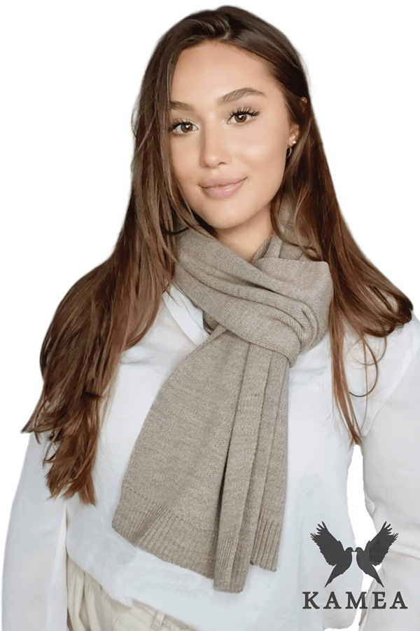 TØRKLÆDE*06 dame vinterfarve mørk beige