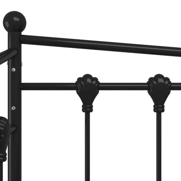 vidaXL sofastel sort metal 90x200 cm