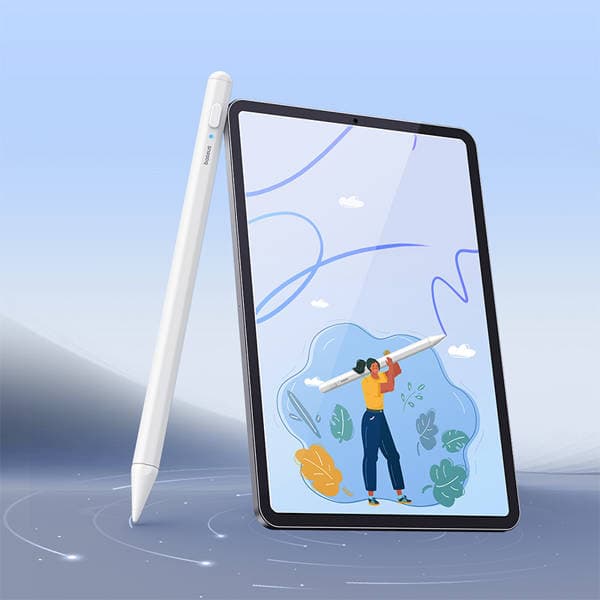 iPad Smooth Writing 2 Stylus med Laddningsindikator Vit
