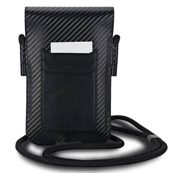 BMW Carbon Blue Stripes Pungtaske, Sort