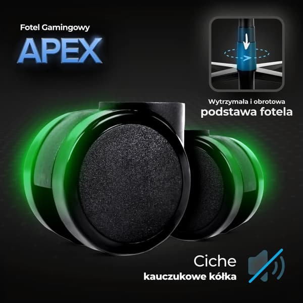 APEX Vit Modern Snurrstol Gaming
