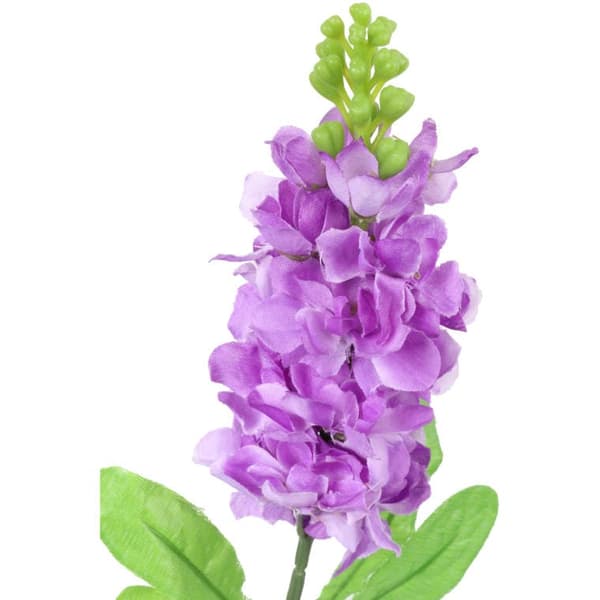 Kunstig lilla rødbrun blomstergren - 55 cm