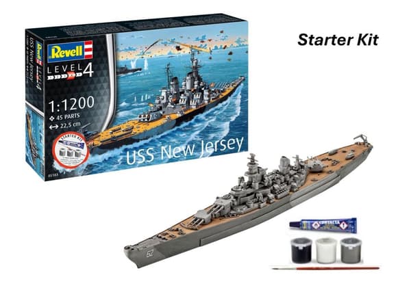 Revell Starter Kit - Slagskib USS New Jersey