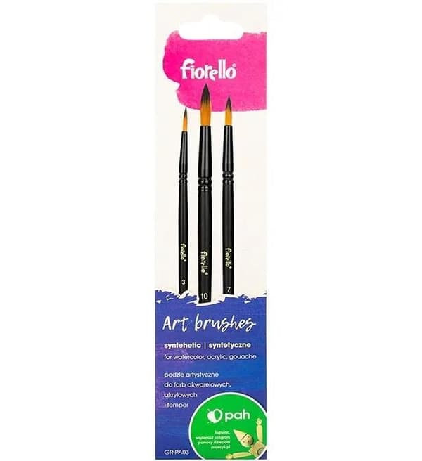 Nailoniset taidesiveltimet 3 kpl