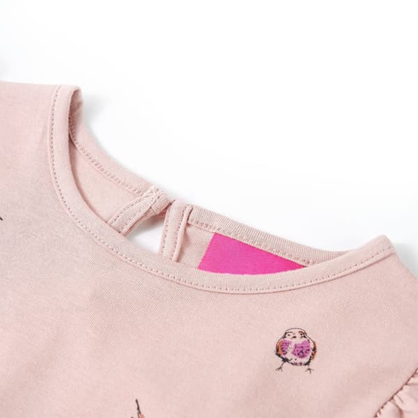 Barn långärmad T-shirt, rosa, 92