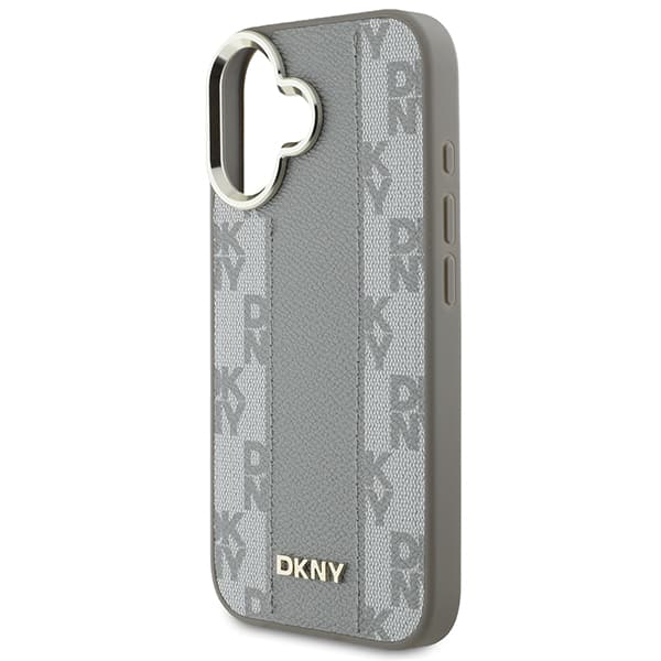 DKNY Magsafe-etui med ternet mønster til iPhone 16, beige