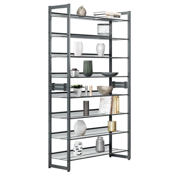 Modulaarinen harmaa kenkäkaappi 163,5 cm