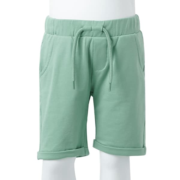 Børneshorts med snøre, lys khaki, 140