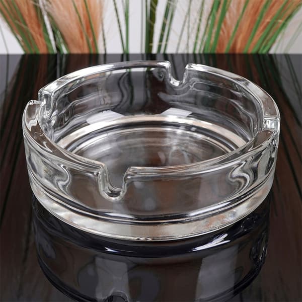 Rund glaspibetakker 10 cm 6 stk.