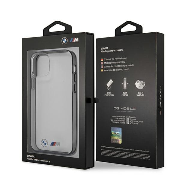 BMW Sandblast-etui til iPhone 12 mini, gennemsigtig