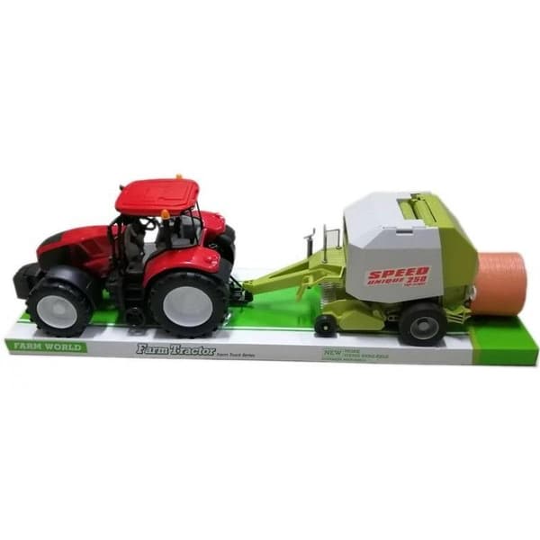 Traktor med landbrugsmaskiner