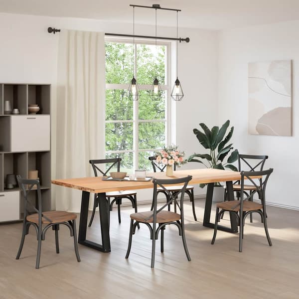 vidaXL sofabordsben, 2 stk., sort, 60x(72-73) cm, stål