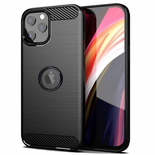 ETUI TIL IPHONE 13 | ARMOR CARBON ETUI SORT + 9H HÆRDET GLAS