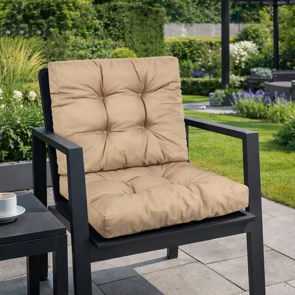 Modulaarinen rottinkityynysetti, 40x40 cm istuin + 40x40 cm selkänoja, beige