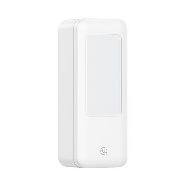 Multifunktionel telefonholder med LED-lampe, hvid