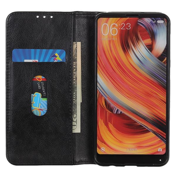 OnePlus 13 Split Læder Flip Cover, Sort
