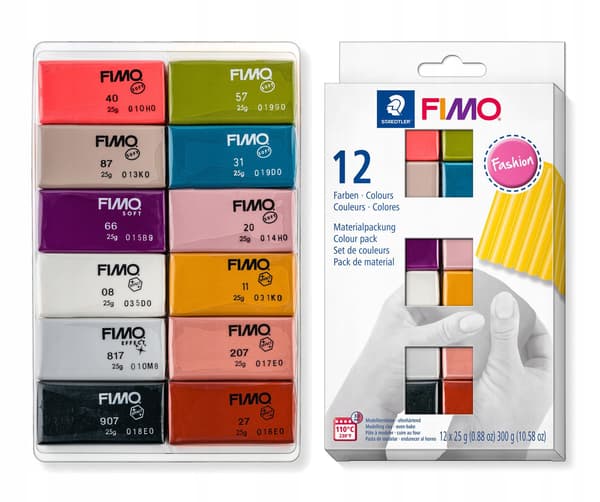FIMO SOFT polymerlera set 12 x 25g Modemassa