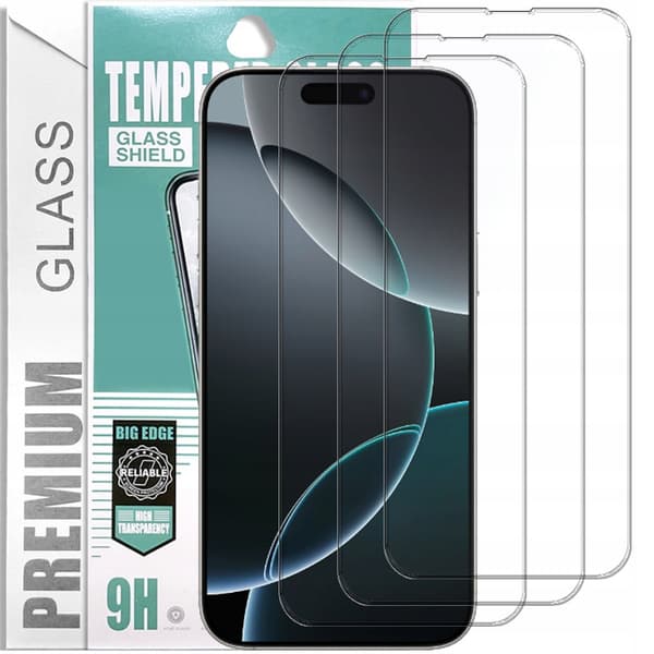 3x PremiumGlass 9H hærdet glas til iPhone 16 Pro Max