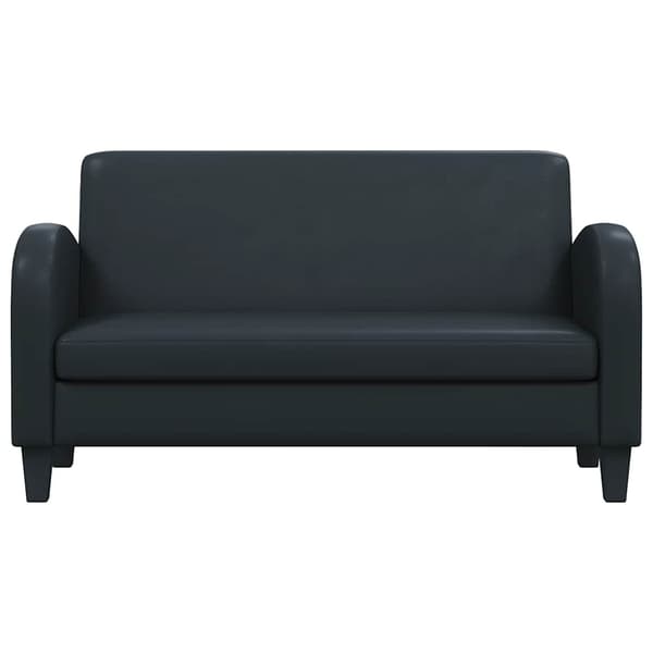 vidaXL 2-personers sofa, kunstlæder, sort