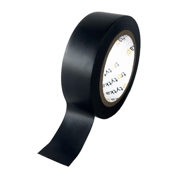 PVC-isoleringstape, 18 mm x 10 m, 1 stk., sort