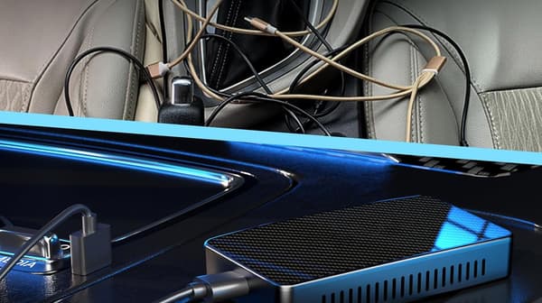 Auton langaton USB-sovitin VeloBlast CA400-B CarPlay Android Auto -sovitin ilman kaapeleita