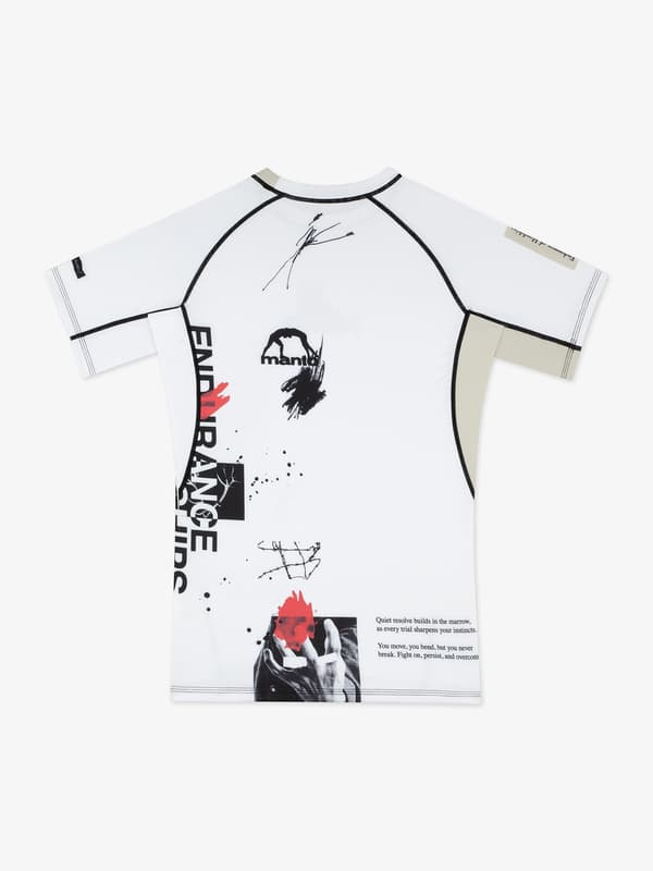 Manto Rashguard Lyhythihainen Overhead Valkoinen S