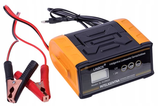 Bilbatterioplader 24V 12V 25A AGM START-STOP