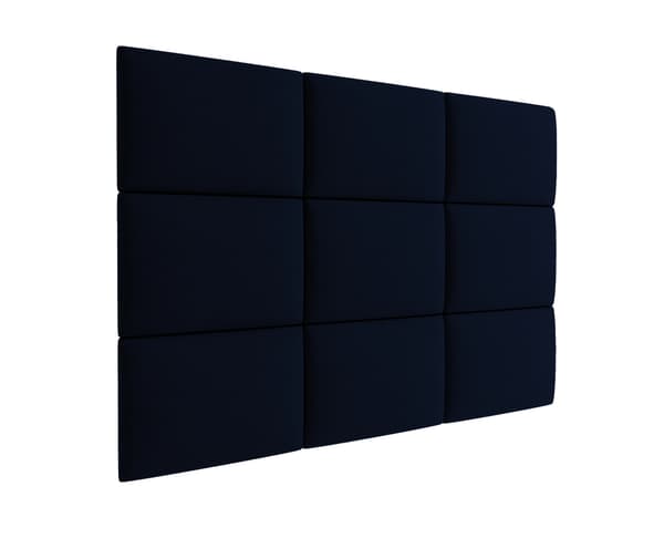 Polstret panel 40x30 Mono 242 (Mørk marineblå)
