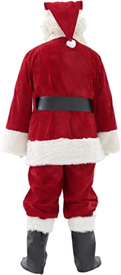 TG63185 Professionell sammetstomtekostym för jul