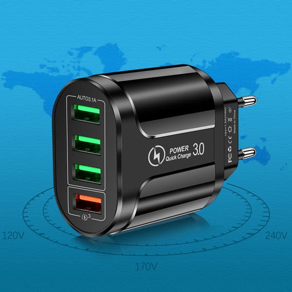 Virtasovitin 230V - USB Heckermann HC385