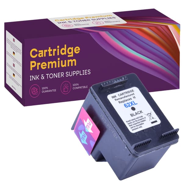 Muste HP 62XL BK GP -tulostimelle